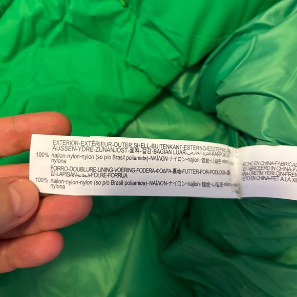 Zara neon green oversized puffer quilted vest NWOT - Picture 8 of 11